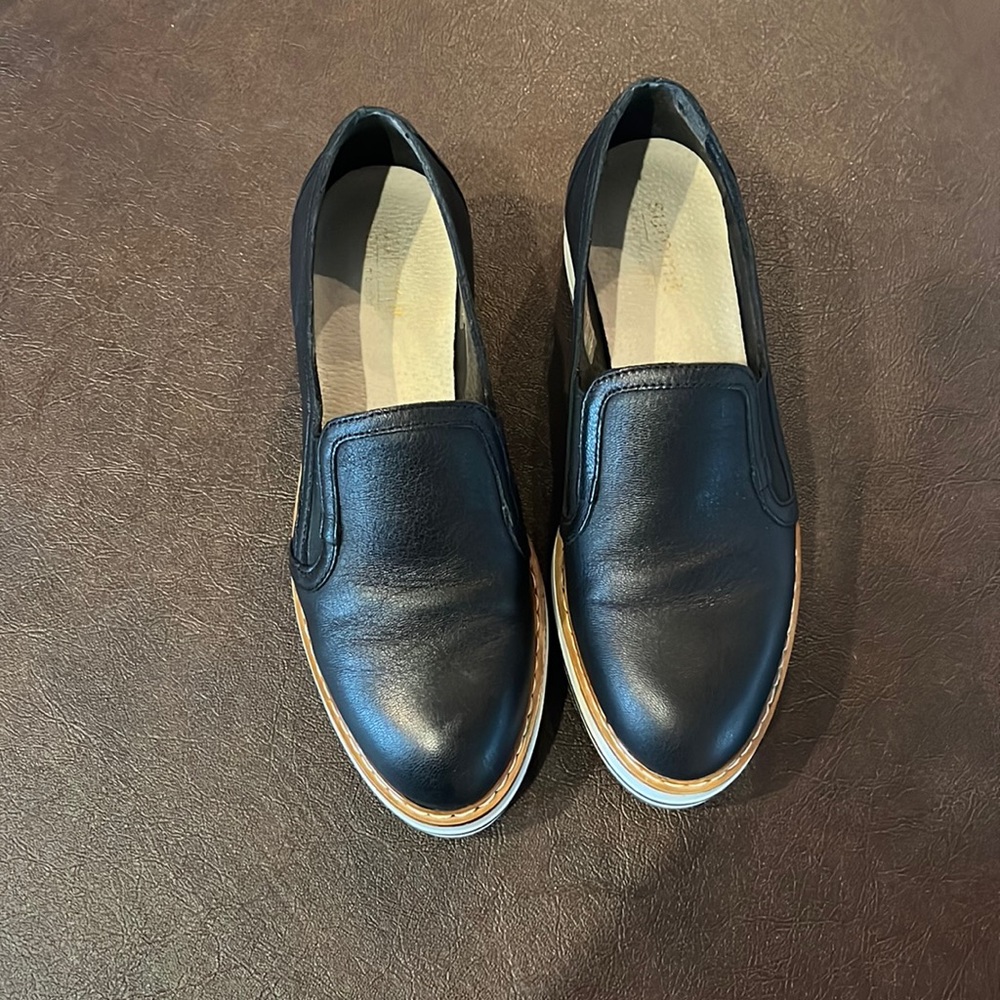 Size 37/7 summit black platform loafers. Never worn. New in box.